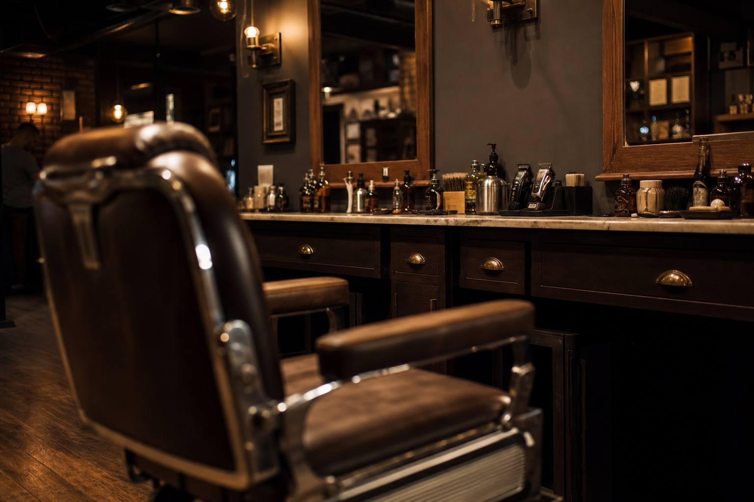 Barber shop interior